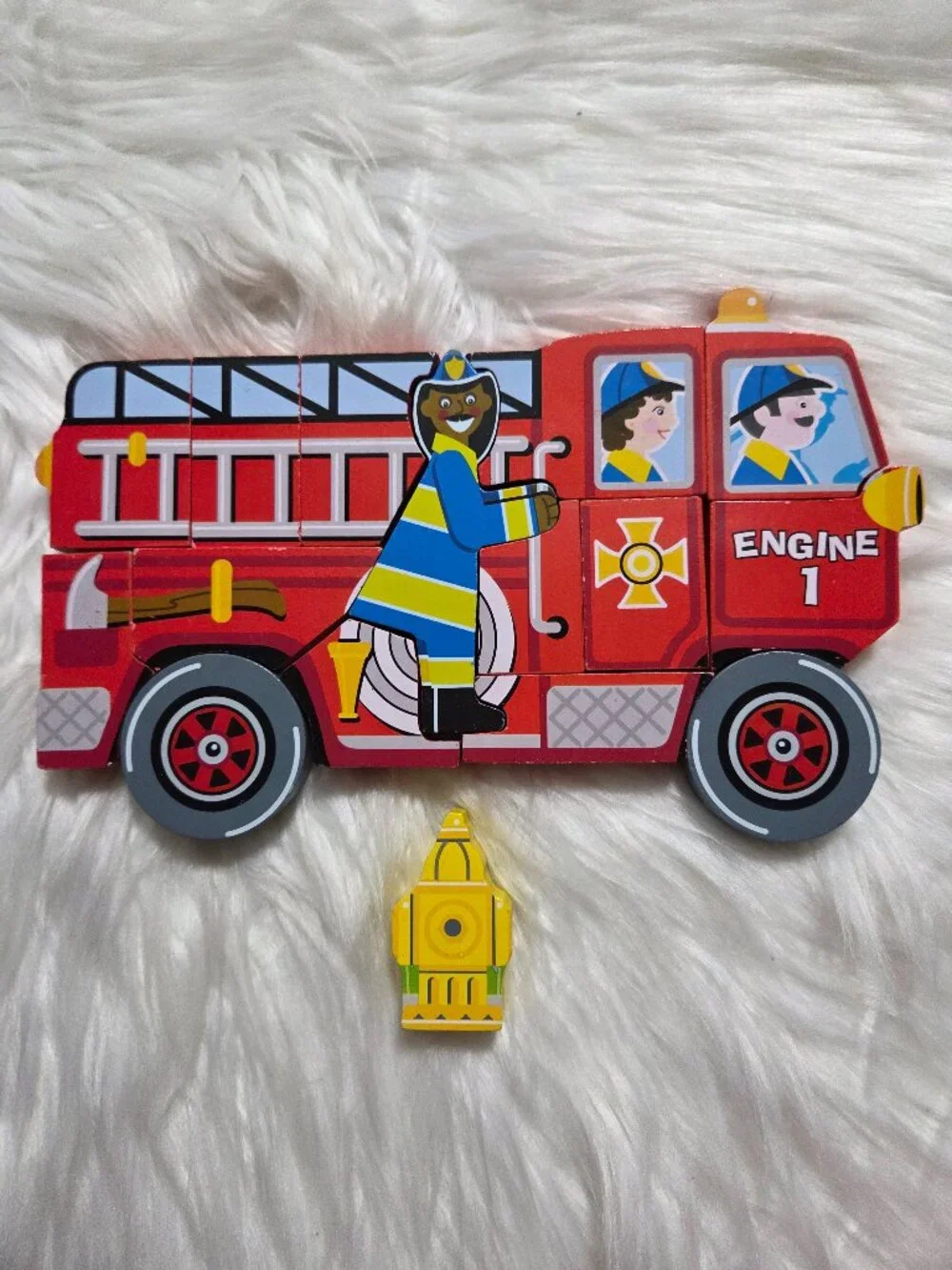 Melissa & Doug Fireman Puzzle (Pieces Only)